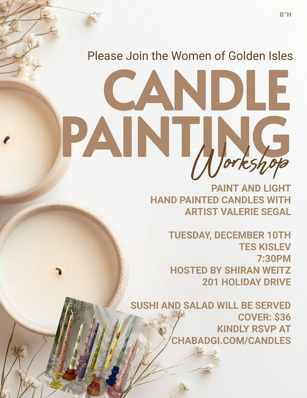 Candle Painting Workshop