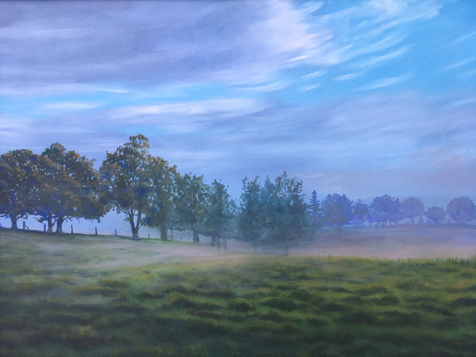"Misty Morning" oil on canvas
32x24 $600