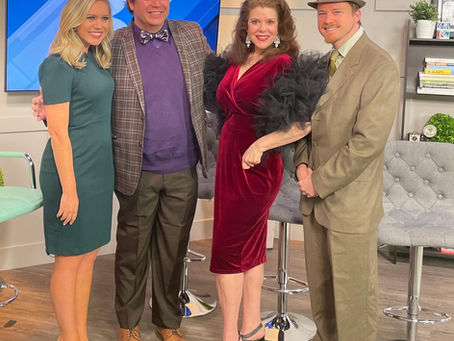 Cast of CLUE at Matthews Playhouse Featured on WBTV News!