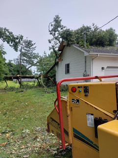 Tree service equipment used by C&C Tree Service in Southern Illinois