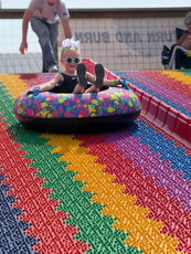 Kids playing in the Kids Zone at The Patch family farm attraction