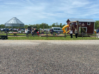 Kids playing in the Kids Zone at The Patch family farm attraction