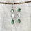 Thumbnail: Operculum Shell and Sea Glass Earrings