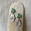 Thumbnail: Sea Glass and Silver Cuttlefish Earrings