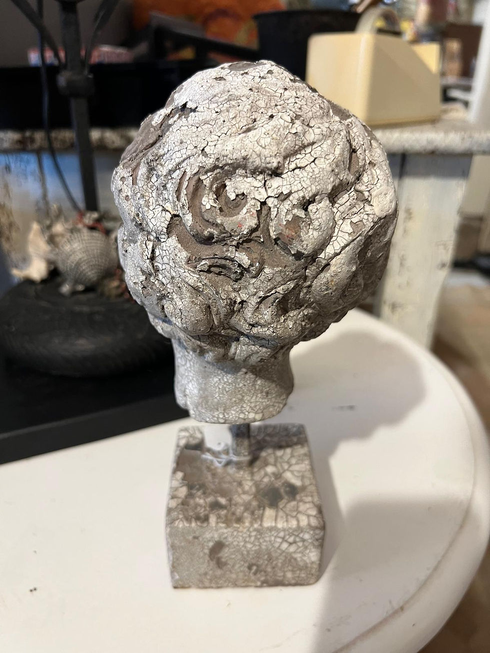 Miniatura: Testa di fanciullo terracotta finitura craquele'