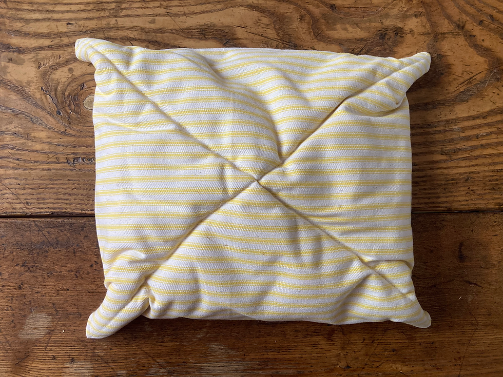Thumbnail: yellow bowl cozy verso