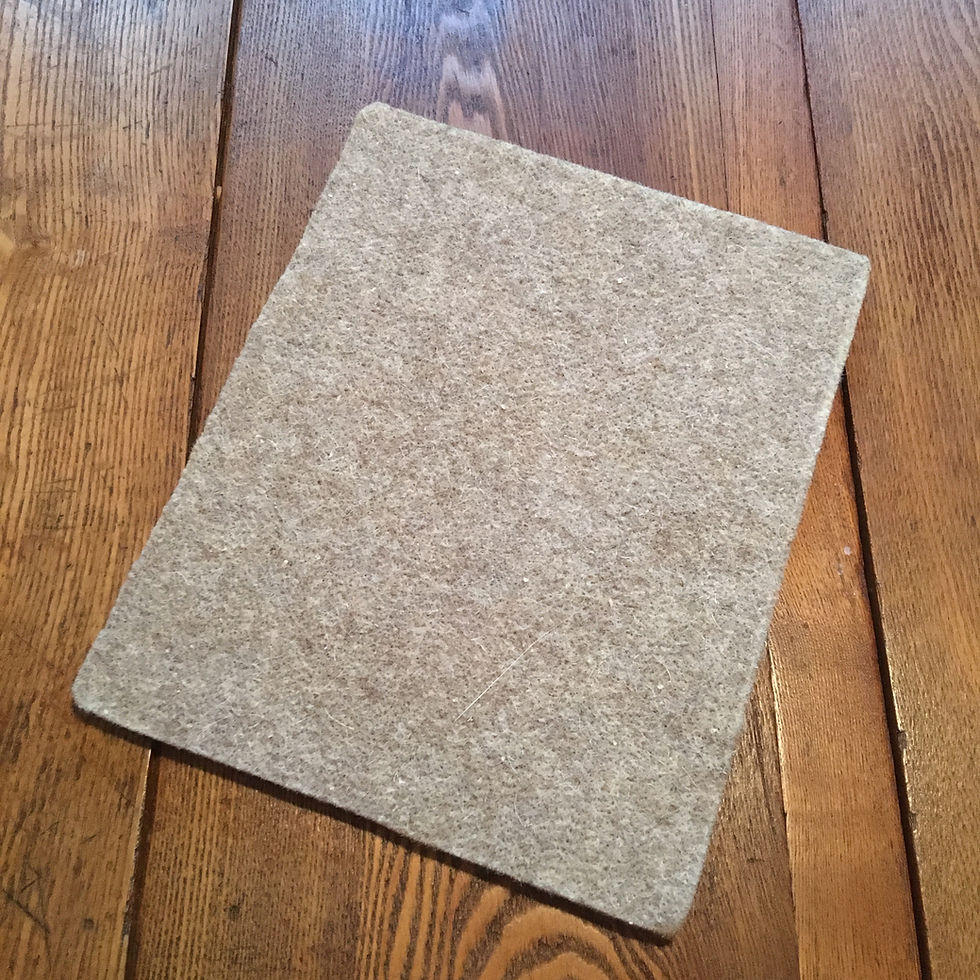 Thumbnail: 100% natural wool Ironing/Needle Felting Pad size medium