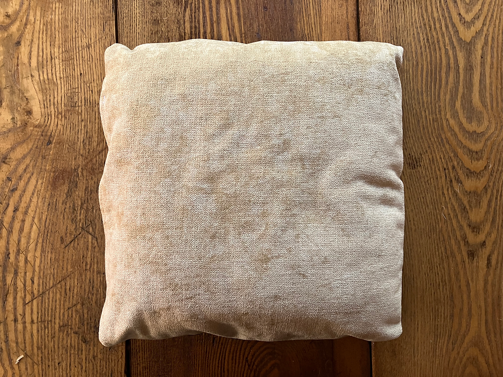 Thumbnail: tan corduroy  wool throw pillow
