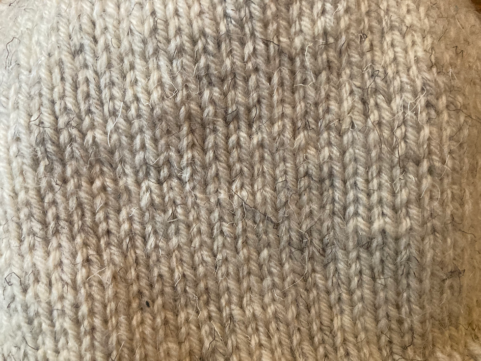 Thumbnail: hand knit stitching detail