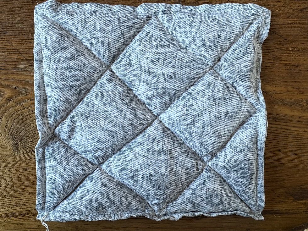 Thumbnail: Cotton & Wool Potholders - Floral & Geometric