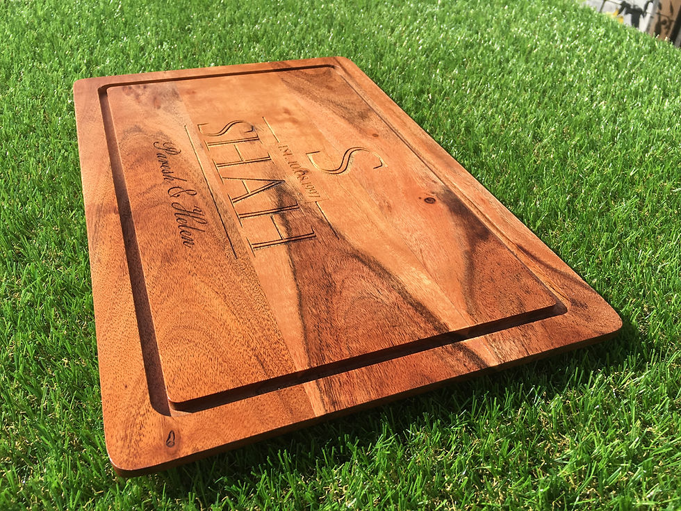 Thumbnail: Monogram Personalised Engraved Chopping Block