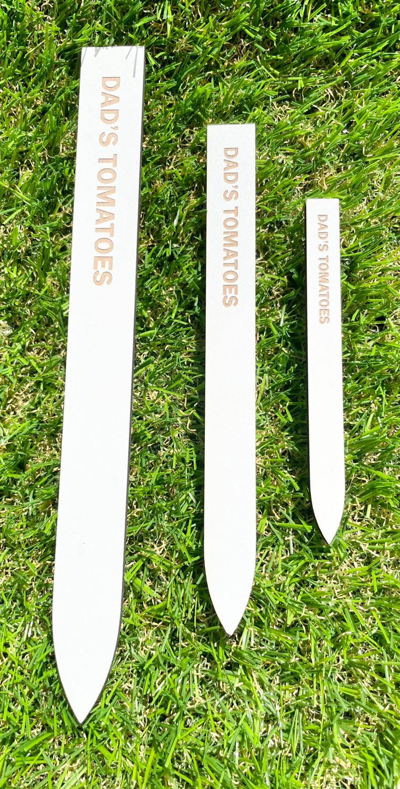Thumbnail: 10 X Personalised Laser Engraved Eco Wooden Plant Labels