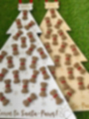 Personalised Dog Advent Christmas Tree or Bone Calendar