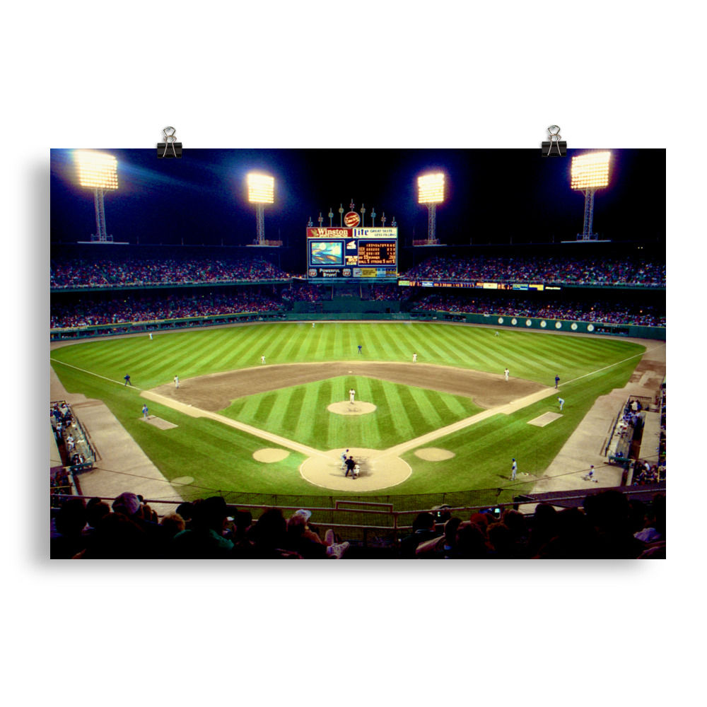 1990 Comiskey Park Final Night Game Poster
