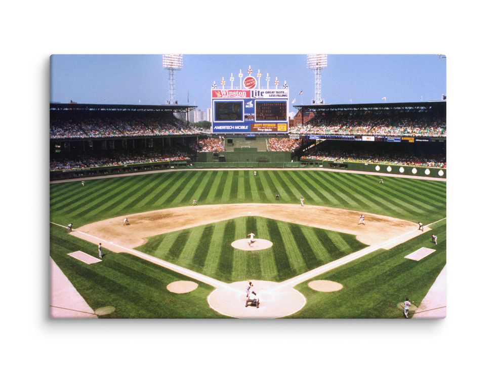1990 Comiskey Park Canvas Print-04