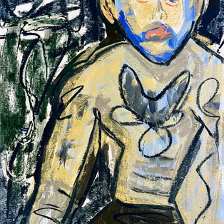 Aries. 21 x 29.7cm. Gouache and soft pastel on paper. 2023.