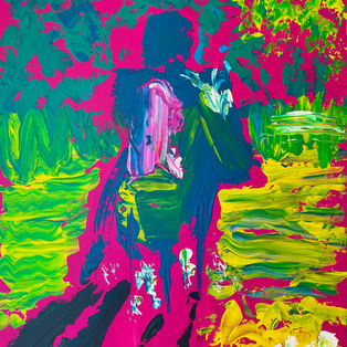 Yê ma chichi grande. 60 x 80cm. Acrylic paint on canvas. 2022.