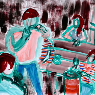 12 de octubre. 21 x 29.7cm. Gouache on paper. 2022.
