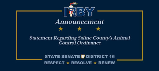 Statement Regarding Saline County’s Animal Control Ordinance