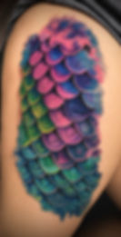 Tattoo Art on thigh from Tattoo Artist Brandon