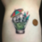 Leg tattoo by Will