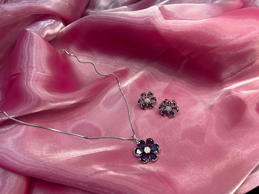 Annie Purple AD Pendant Set