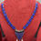 Thumbnail: Mrinika Royal Blue German Silver Necklace Set