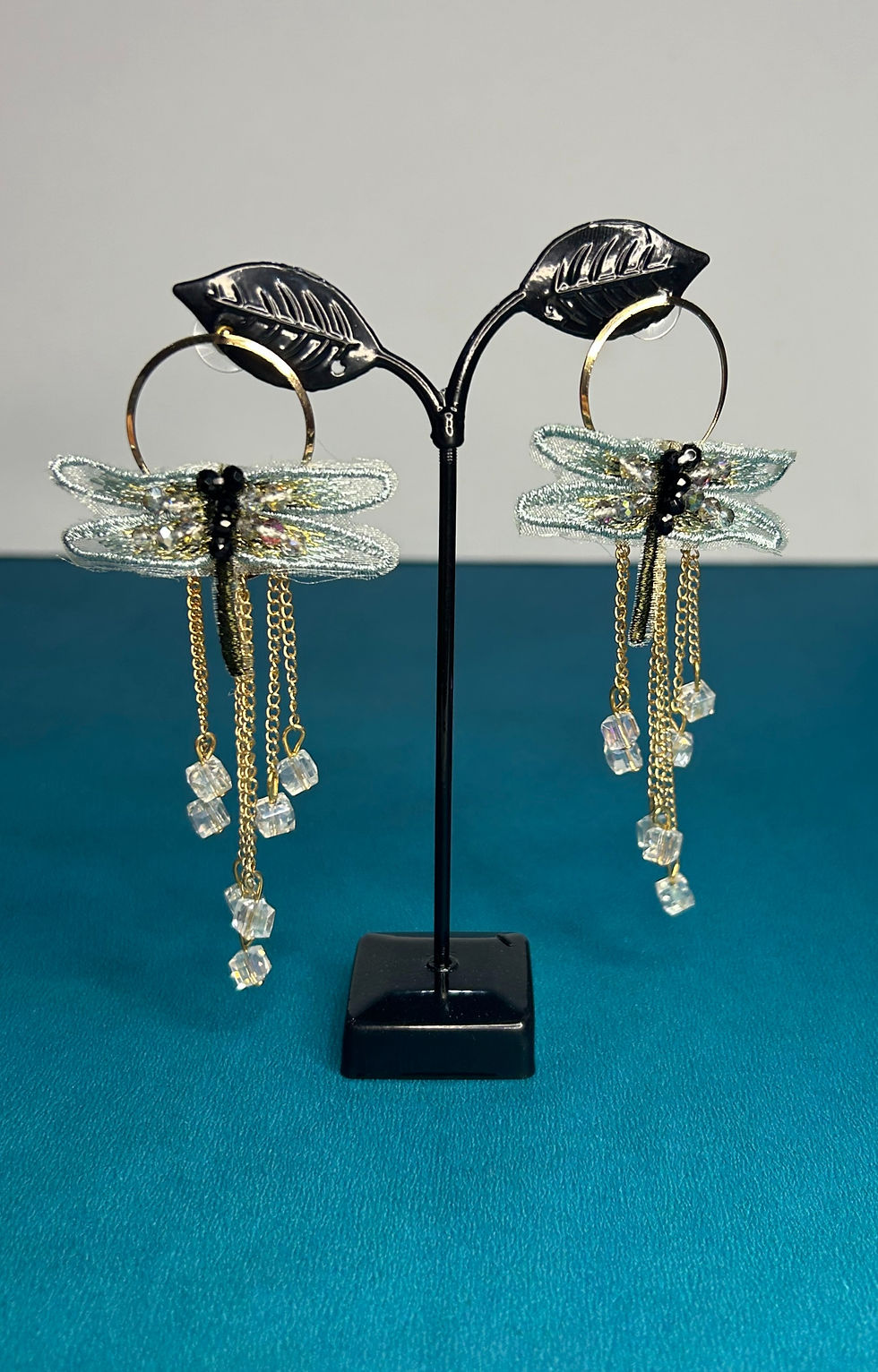 Jacey Blue Butterfly Earrings