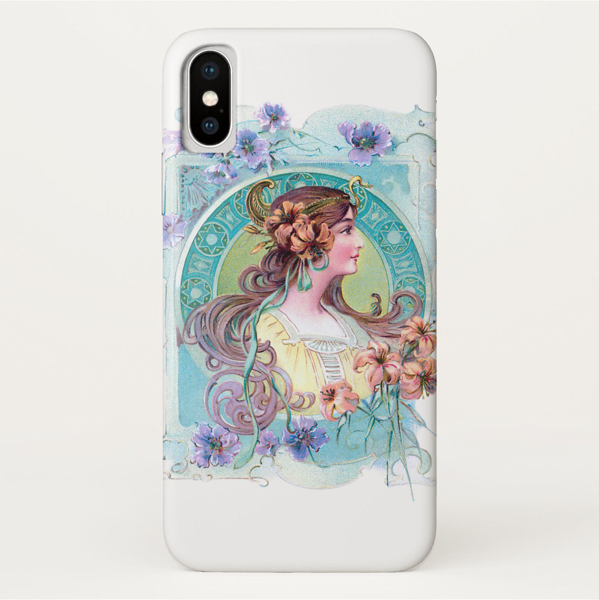 Vintage Art Nouveau Maiden