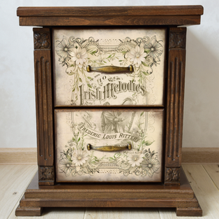 vintage irish melodies music decoupage paper