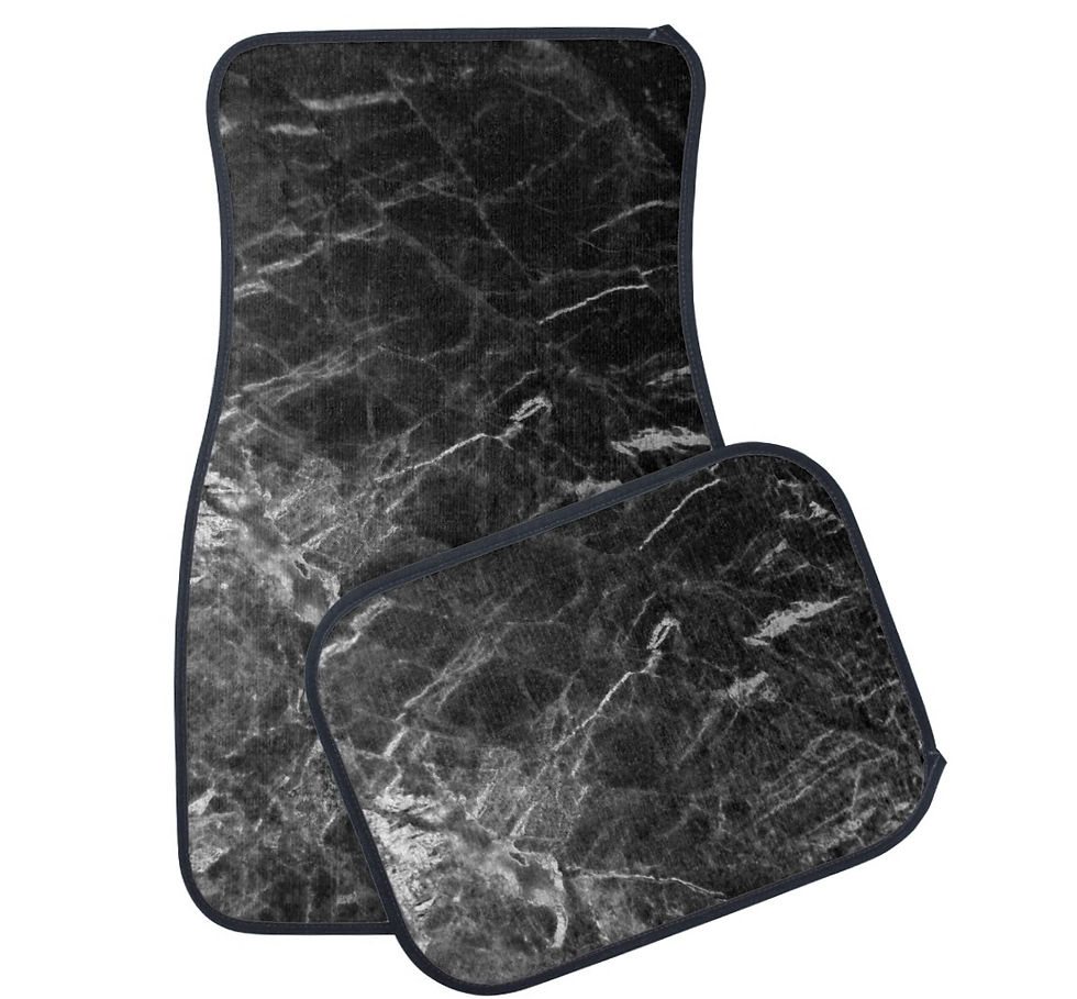 Black and white marble