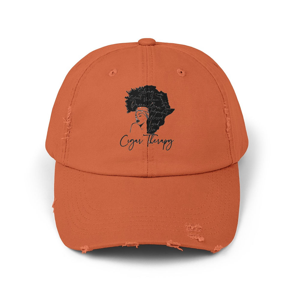 Miniature : CIGAR THERAPY Unisex Distressed Cap