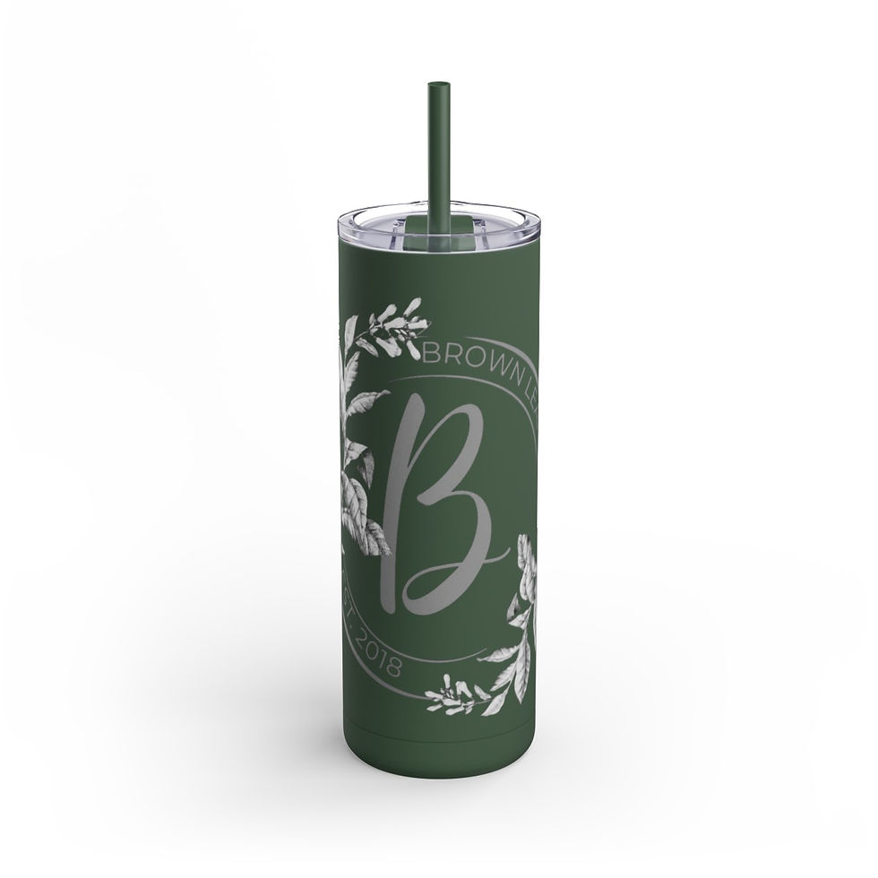 Miniatura: BROWN LEAF CIGAR Maars Maker Skinny Matte Tumbler, 20oz