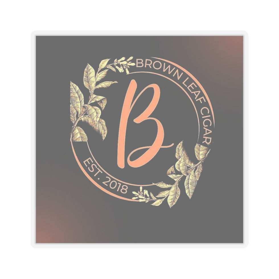 縮圖：BROWN LEAF CIGAR Kiss-Cut Stickers