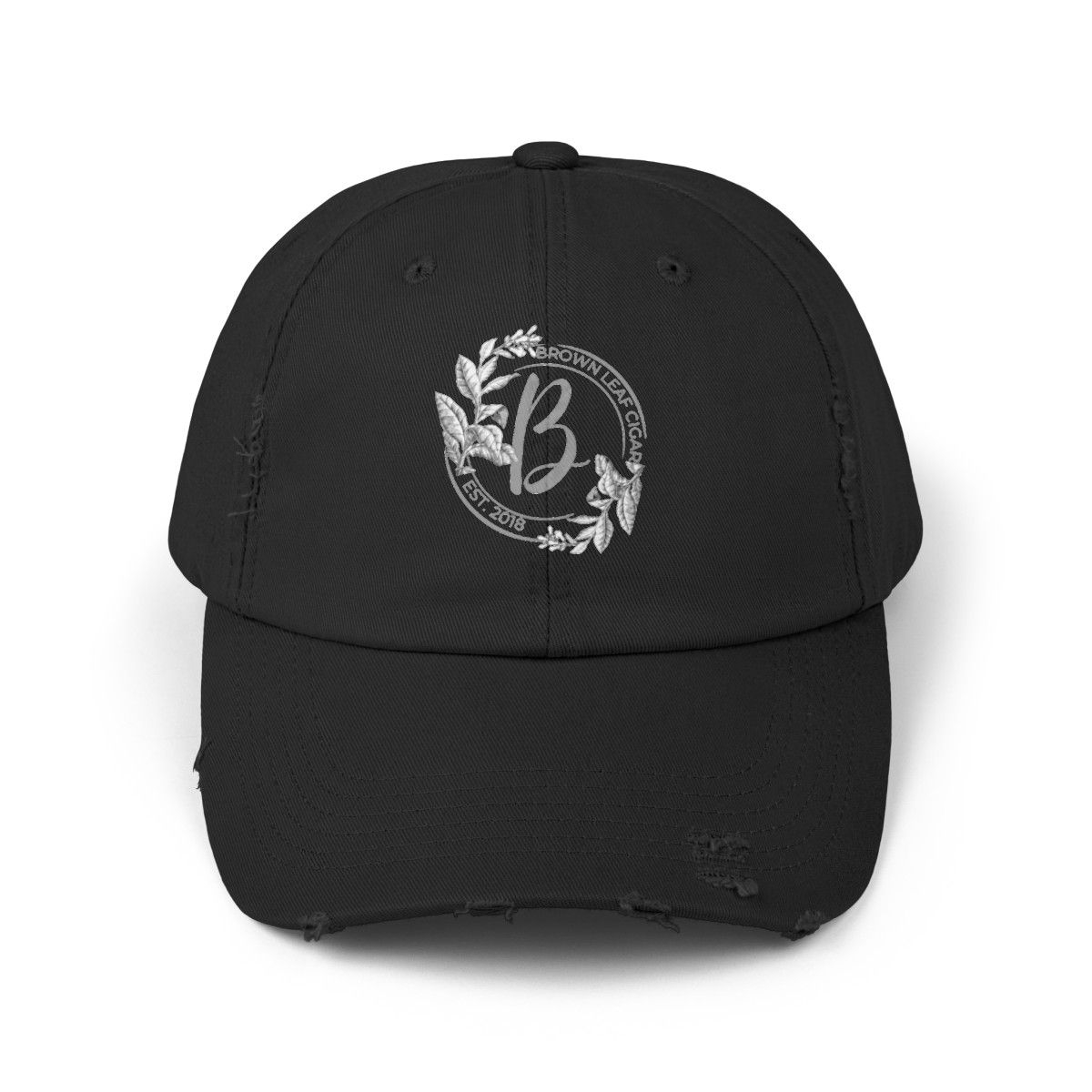 BROWN LEAF CIGAR Unisex Distressed Cap