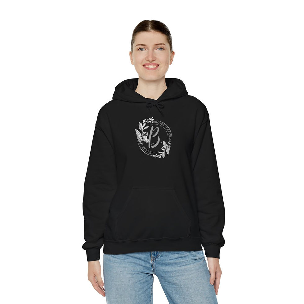 縮圖：BROWN LEAF CIGAR Unisex Heavy Blend™ Hooded Sweatshirt
