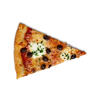 Ricotta New York style pizza slice