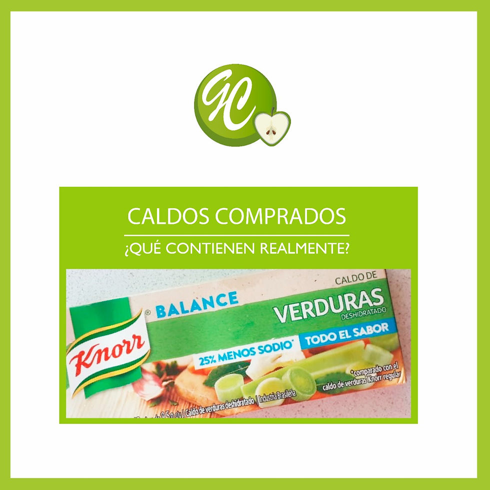 Caldos comprados: Que contienen realmente?