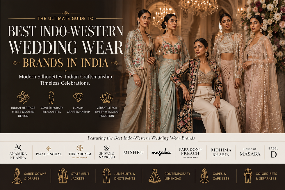 Best Indo-Western Wedding Wear Brands in India