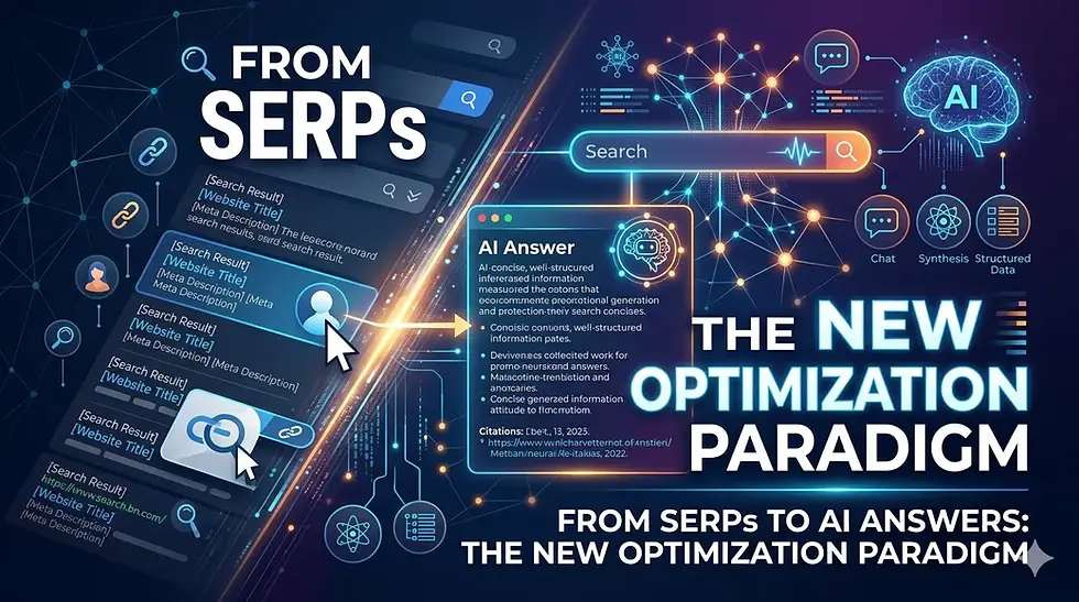 From SERPs to AI Answers The New Optimization Paradigm