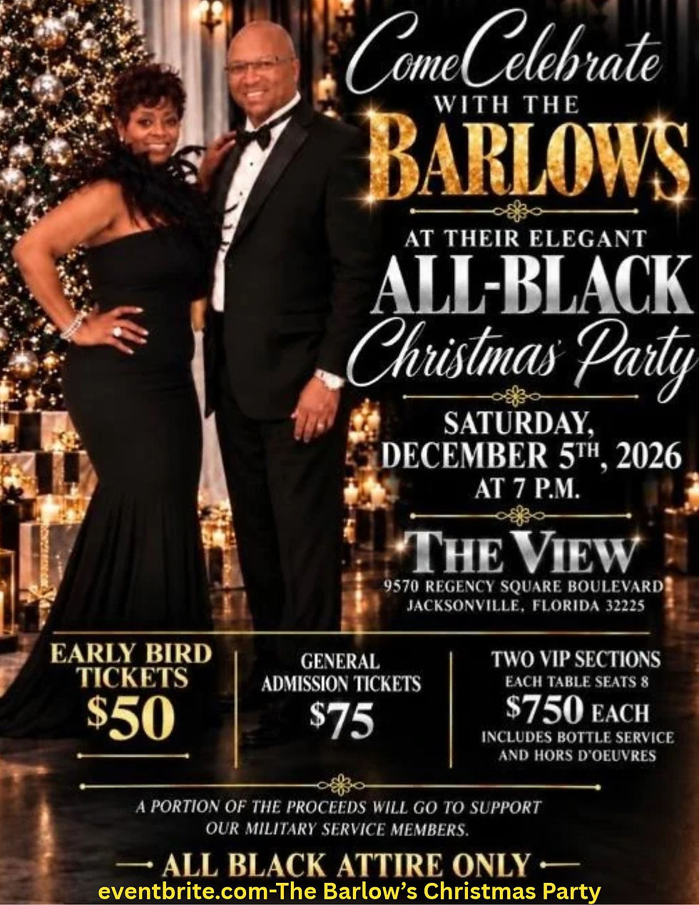 Barlow's All Black Christmas Party