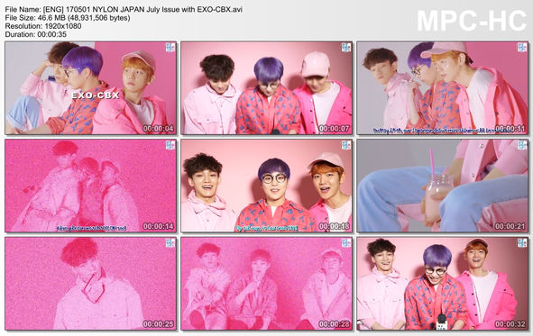 170501 NYLON JAPAN July Issue with EXO-CBX