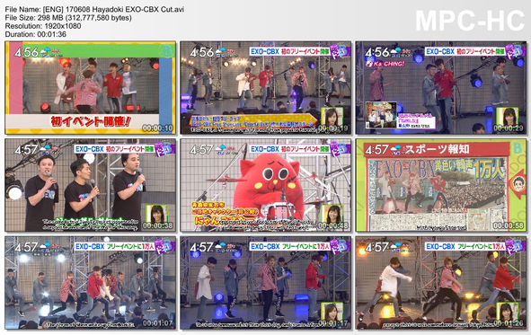 170608 Hayadoki EXO-CBX Cut