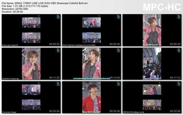 170607 LINE LIVE EXO-CBX Showcase Colorful BoX