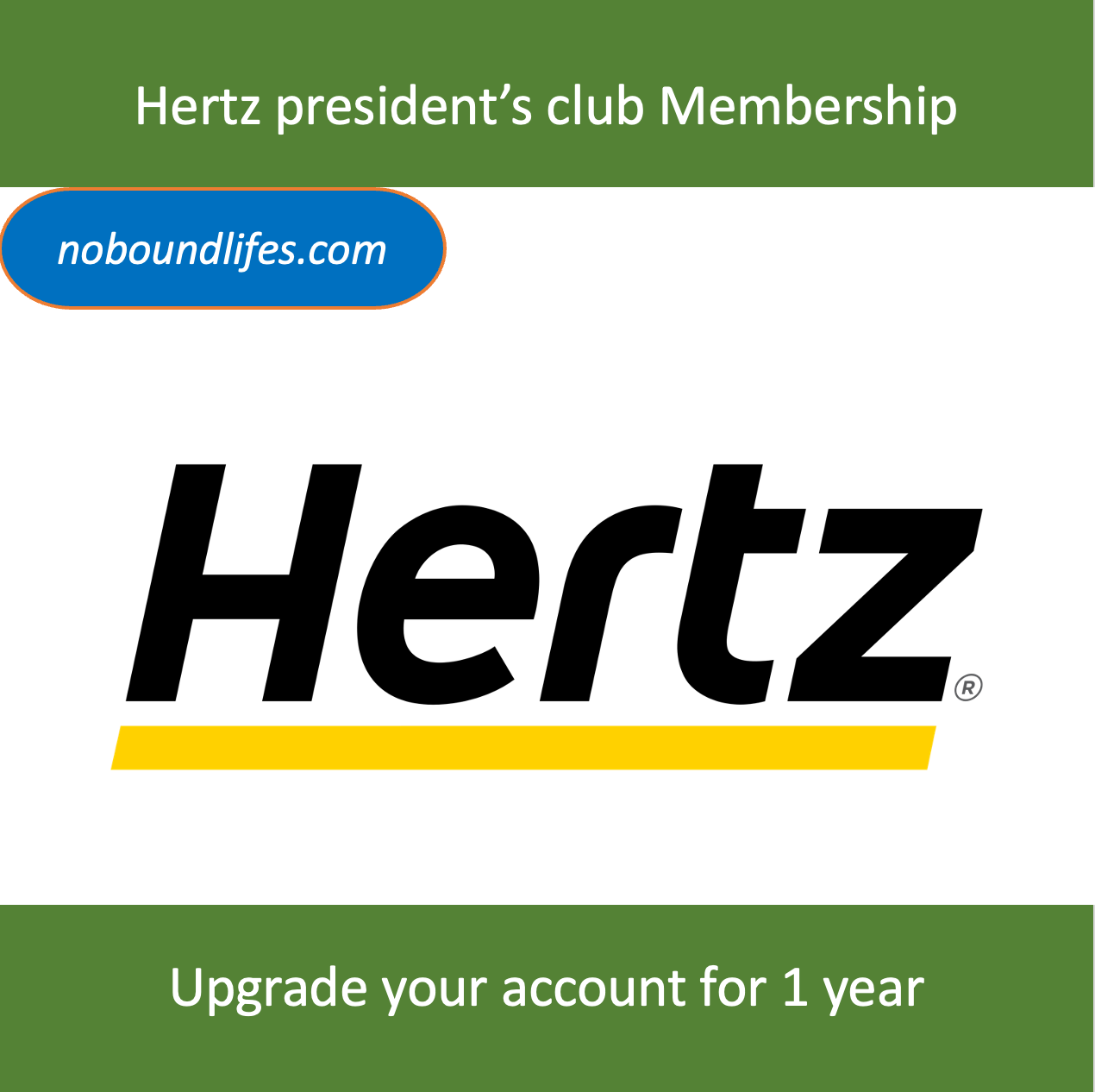 Buy Hertz President circle upgrade for 1 year