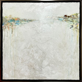 Peaceful art, marble art, venetian plaster, subtle seascape