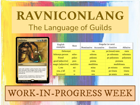 Ravniconlang: The Language of Guilds [WIP Week]