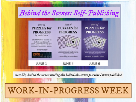 Behind the Scenes: Self-Publishing the Puzzles for Progress Book [WIP Week]