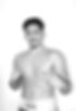 Boxer in fighting stance, King boxing shorts