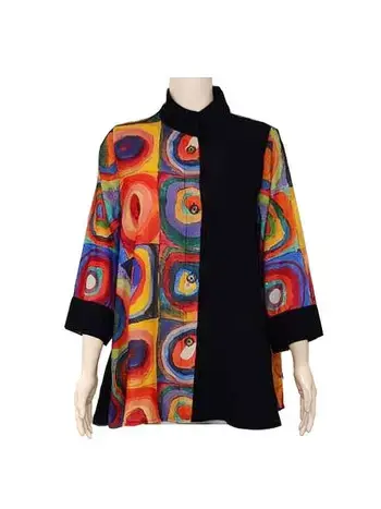 Kandinsky Study of Colored Squares Swing Top